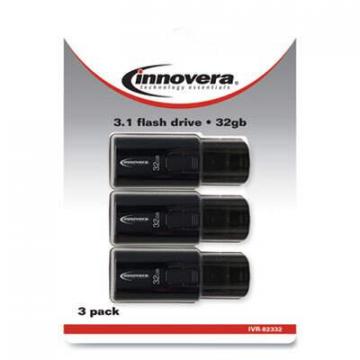 Innovera USB 3.0 Flash Drive, 32 GB, 3/Pack (82332)