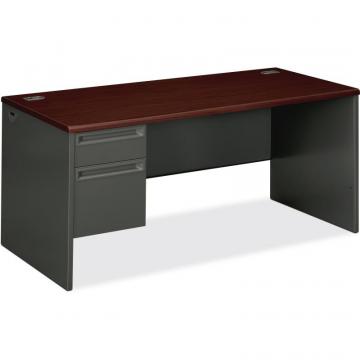 HON 38000 Series Left Pedestal Desk 66"W - 2-Drawer
