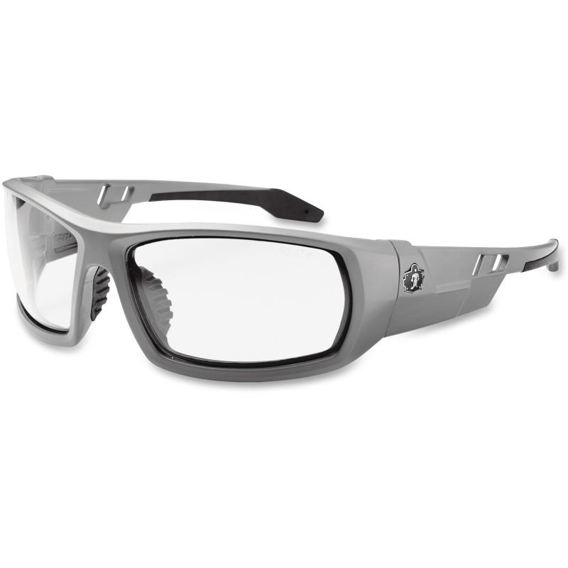 ergodyne Fog-Off Clear Lens/Gray Frame Safety Glasses