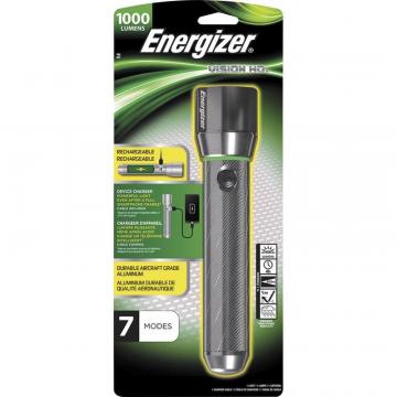 Energizer Vision HD Rechargeable LED Metal Flashlight (includes USB cable for recharging)