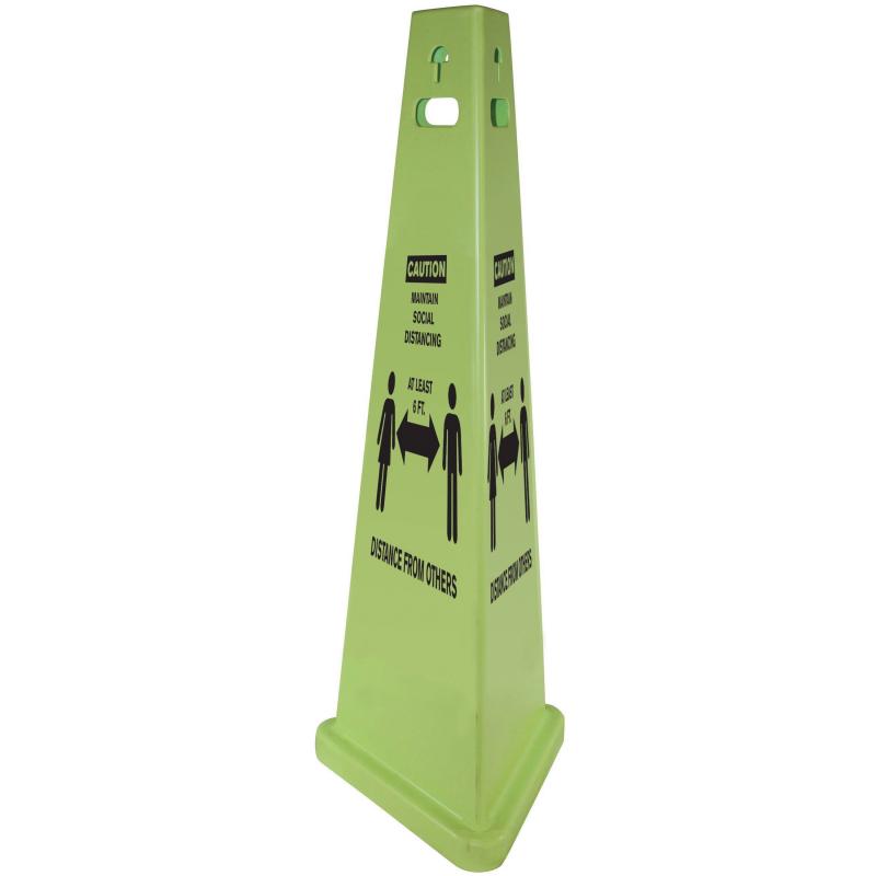 Impact TriVu Social Distancing 3 Sided Safety Cone 9140SD