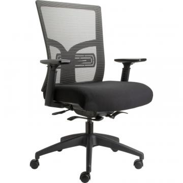 Lorell Mid-Back Mesh Chair with Adjustable Lumbar Support