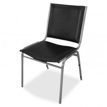 Lorell Padded Armless Stacking Chairs - 4/CT