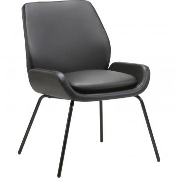Lorell Bonded Leather U-Shaped Seat Guest Chair