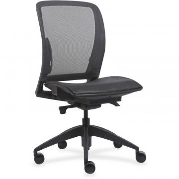 Lorell Mid-Back Chair with Mesh Seat & Back
