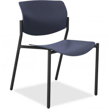Lorell Stack Chairs with Molded Plastic Seat & Back