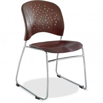 Safco Reve Plastic Wood Back Guest Chair