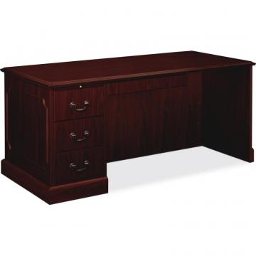 HON 94000 Series Left Pedestal Desk 66"W - 2-Drawer