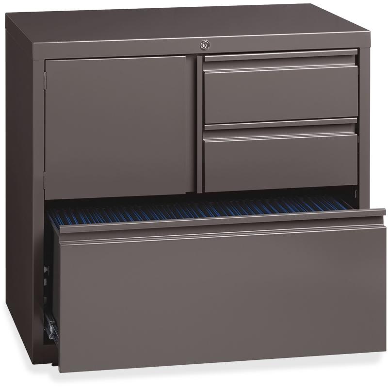 Lorell 30" Personal Storage Center Lateral File - 3-Drawer