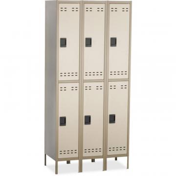 Safco Double-Tier Two-tone 3 Column Locker with Legs
