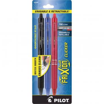 Pilot FriXion .7mm Clicker Erasable Gel Pens 31467