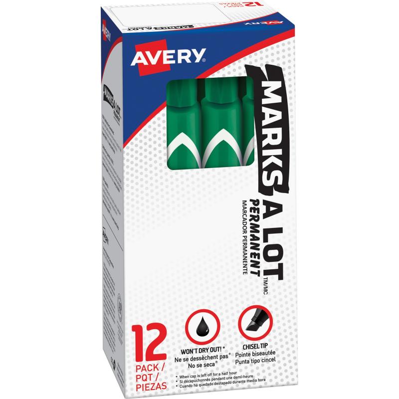 Avery Large Desk-Style Permanent Markers 8885