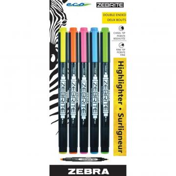 Zebra Pen Eco Double-ended Highlighter 75005