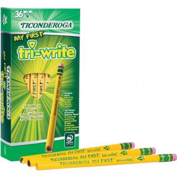 Dixon Ticonderoga Tri-Write Beginner No. 2 Pencils