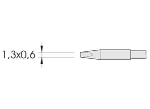 JBC Soldering tip for T210-A / T210-NA, Chisel shaped, Straight, C210-008