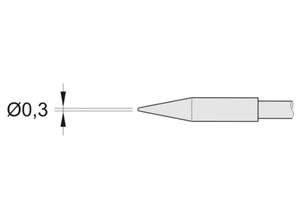 JBC Soldering tip for T210-A / T210-NA, pointed, Straight, C210-001