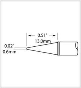 METCAL Soldering cartridge SFP-CNL06, Round, 0,6 mm, 421 °C