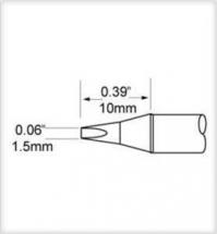 METCAL Soldering cartridge SFP-CH15, Chisel shaped, 1,5 mm, 421 °C