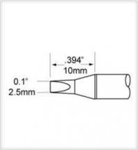 METCAL Soldering cartridge SFP-CH25, Chisel shaped, 2,5 mm, 421 °C