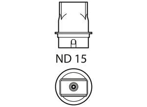 Weller T0058736841, hot-air nozzle ND 15, L 19.0, W 12.0 mm