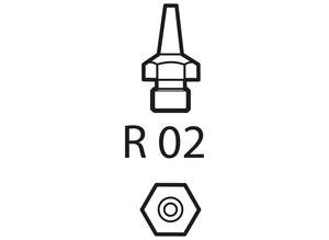 Weller T0058727823, round nozzle R 02, D 0.8 mm