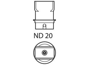 Weller T0058736840, hot-air nozzle ND 20, L 21.5, W 14.8 mm