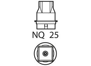 Weller T0058736814, hot-air nozzle NQ 25, L 18.0, W 18.0 mm
