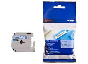 Brother Labelling tape cartridge, 9 mm, tape blue, font black, 8 m
