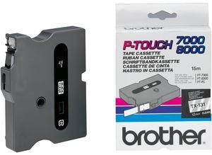 Brother Labelling tape cartridge, 12 mm, tape transparent, font black, 15.4 m