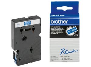 Brother Labelling tape cartridge, 9 mm, tape blue, font white, 7.7 m