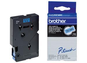 Brother Labelling tape cartridge, 12 mm, tape blue, font black, 7.7 m