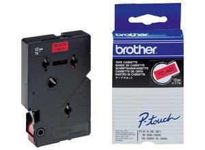 Brother Labelling tape cartridge, 12 mm, tape red, font black, 7.7 m