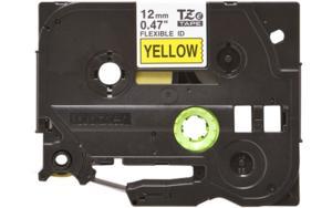 Brother Labelling tape cartridge, 12 mm, tape yellow, font black, 8 m