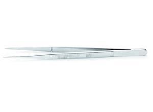 Ideal-tek General purpose tweezers. Serrated handles-tips. Tips: straight, strong, fine