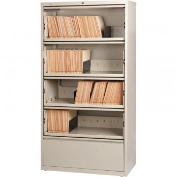 Lorell Receding Lateral File with Roll Out Shelves – 5-Drawer 43512