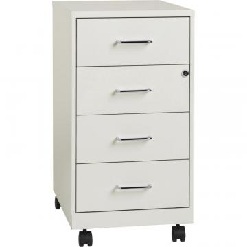 Lorell 4-drawer 26-1/2" Mobile Storage Cabinet