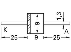DSI Silicon diode, 6 A, P-6, 400 A