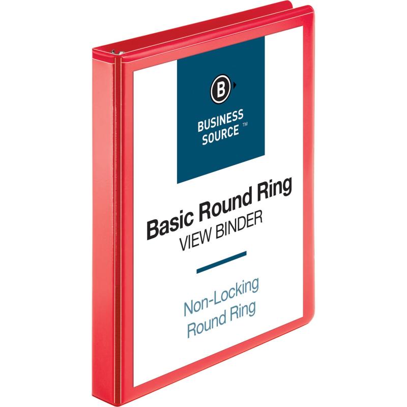 Business Source Round Ring Binder 09966