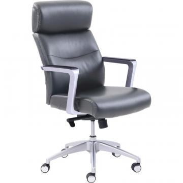 La-Z-Boy High-back Leather Chair 49317GRY
