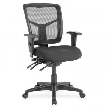 Lorell Managerial Swivel Mesh Mid-back Chair 86802
