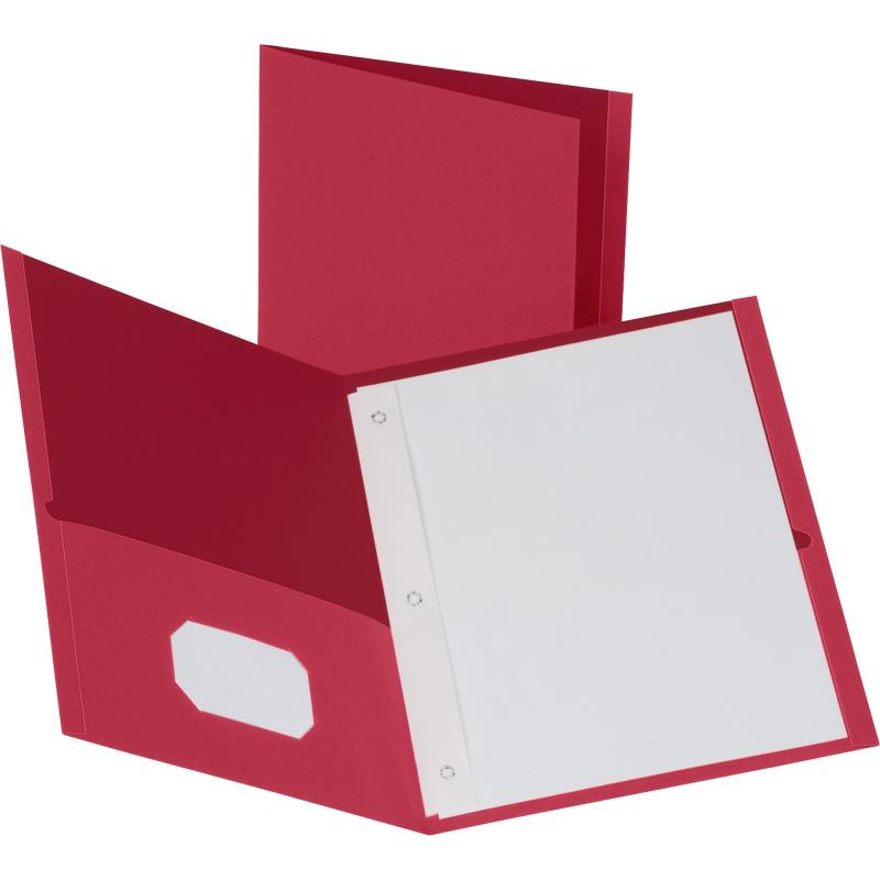 Business Source Storage Pockets Fastener Folders