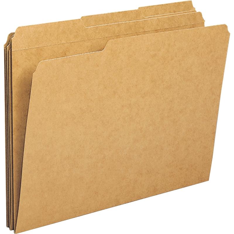 Business Source 1/3-cut Tab Heavy Weight Kraft File Folders