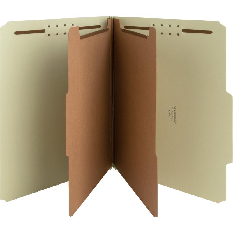 Nature Saver Recycled Gray/Green Classification Folders