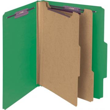 Smead Press Guard Classification Folders with SafeSHIELD Coated Fastener Technology