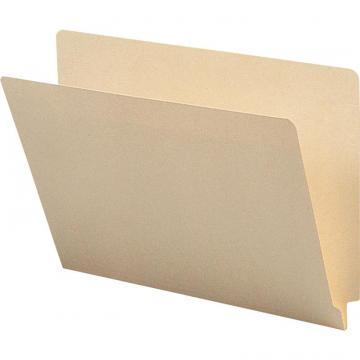 Business Source 1-Ply Straight-cut End Tab Folders