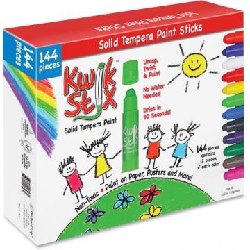 The Pencil Grip Kwik Stix 144-Piece Tempera Paint Sticks