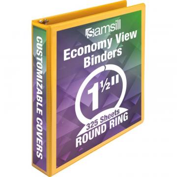 Samsill Economy 1-1/2" Round Ring View Binder