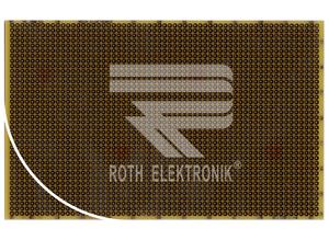 Roth Prototyping board, RE200-LFDS, 100 x 160 mm, epoxy resin FR4, double-sided plating