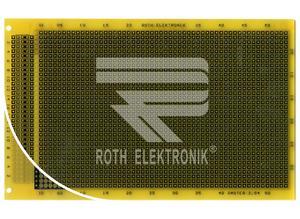 Roth Prototyping board, RE201-LFDS, 100 x 160 mm, epoxy resin