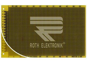 Roth Prototyping board, RE120-LF, 100 x 160 mm, epoxy resin